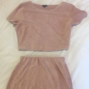 Pink velvet set 💞